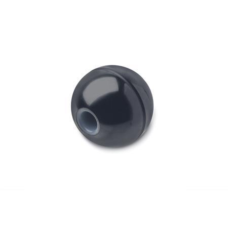 EN 319.1 Phenolic Plastic Ball Knobs, Press-On Type 