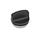 GN 441 Aluminum Threaded Plugs, with Finger Grip, Resistant up to 212 °F Identification no.: 2 - With vent hole
Color: SW - Black, RAL 9005, textured finish