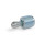 GN 713 Posicionadores con empujador lateral de acero, pasador de presión de acero / plástico Tipo: SA - Perno de presión de acero, sin sello