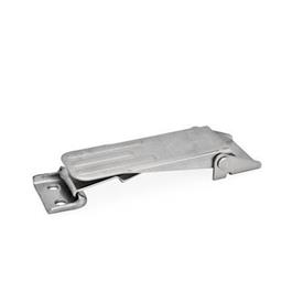 GN 821 Steel / Stainless Steel, Zinc Plated Toggle Latches Type: A - Without safety catch<br />Material: NI - Stainless steel<br />Identification No.: 1 - Long type