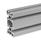 GN 10b Aluminum Profiles, b-Modular System, with Open Slots on All Sides, Profile Type Heavy Profile size: B-459010S
Finish: N - Anodized finish, natural color