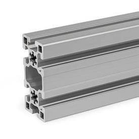 GN 10b Aluminum Profiles, b-Modular System, with Open Slots on All Sides, Profile Type Heavy Profile size: B-459010S<br />Finish: N - Anodized finish, natural color