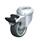  LRA-TPA Steel Light Duty Swivel Casters with Thermoplastic Rubber Wheels, and Bolt Hole Fitting Type: G-FI - Plain bearing with stop-fix brake