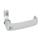 GN 115.7 Zinc Die-Cast Cam Latches, with Cabinet U-Handle, Operation with Socket Key Type: VDE - With double bit
Color: SR - Silver, RAL 9006, textured finish