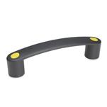 Technopolymer Plastic Bridge Handles, with Counterbored Mounting Holes or Tapped Inserts, Ergostyle®