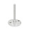 GN 23 Inch Thread, Stainless Steel Leveling Feet, Tapped Socket or Threaded Stud Type, with Turned Base, with Mounting Holes Type (Base): D1 - Fine turned, with rubber pad inlay, black
Version (Stud / Socket): S - Without nut, external hex at the bottom