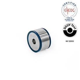 GN 6226 Stainless Steel AISI 316L Spacers in Hygienic Design Type: A1 - Through hole<br />Sealing ring material: H - H-NBR