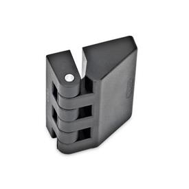 EN 154 Technopolymer Plastic Hinges Type: A - 2x2 tapped inserts