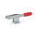 GN 850 Sauterelles à crochet, acier/inox, pour action de traction Matériau: ST - Acier
Type: T - Avec axe de tirage