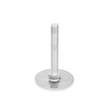 Stainless Steel AISI 316L Leveling Feet, Threaded Stud Type