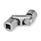 DIN 808 Steel Universal Joints with Friction Bearing, Single or Double Jointed Bore code: V - With square
Type: DG - Double jointed, friction bearing