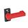 GN 702 Zinc Die-Cast Stop Latches, with 4 Indexing Positions Type: A - With screw-on flange
Color: RS - Red, RAL 3000, textured finish