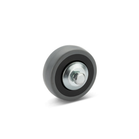 EN 22870 Rubber Wheels, Polypropylene Wheel Core 