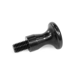 GN 75 Steel Waist Shaped Knobs, with Tapped Hole or Threaded Stud Type: E - With threaded stud