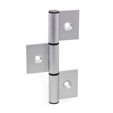 Triple Leaf Hinges GN 2295: Aluminum, for Aluminum Profiles / Panel Elements
