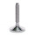 GN 17 Stainless Steel AISI 304 Leveling Feet, FDA Compliant Type (Base): C4 - Polished, rubber pad vulcanized, white
Version (Stud): V - Without nut, external hex at the top, wrench flat at the bottom