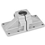 Aluminum Wide Base Plate Connector Clamps, Split Assembly