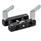 GN 474.3 Aluminum Parallel Mounting Clamps with Adjustable Spindle Type: 
Finish: ELS - Anodized finish, black
