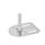 GN 43 Metric Thread, Stainless Steel Leveling Feet, Tapped Socket or Threaded Stud Type, with Slotted Mounting Hole, Rectangular Shape Type (Base): G0 - Without rubber pad, with 2 slotted holes
Version (Stud / Socket): S - Without nut, external hex at the bottom