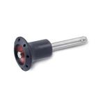 Plastic Heavy Duty Ball Lock Pins, with Stainless Steel Shank AISI 630