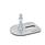 GN 42 Steel Leveling Feet, Tapped Socket or Threaded Stud Type, with Slotted Mounting Hole, Rectangular Shape Type (Base): E3 - With rubber pad, vulcanized, black, with 1 slotted hole
Version (Stud / Socket): SK - With nut, external hex at the bottom