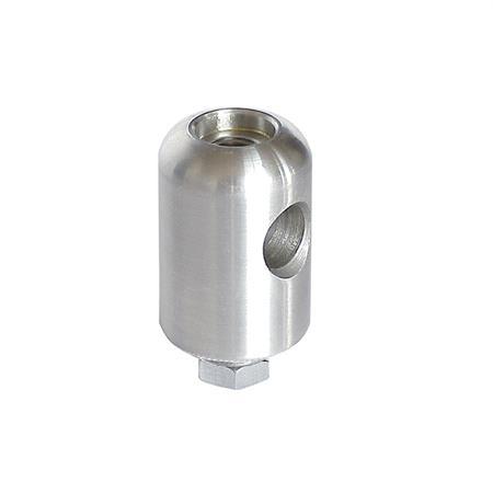 AN 5672 Nickel-Plated Brass or Stainless Steel Clamping Heads For Clamping Knob or Screw 