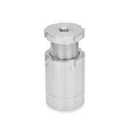 GN 360 Stainless Steel Leveling Sets Material: NI - Stainless steel<br />Type: A - Without lock nut<br />Foot diameter d <sub>1</sub>: 40