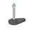 EN 445 Steel Leveling Feet, Plastic Base Plate Type: B - With nut, without rubber pad