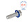 GN 1581 Vis de pression en inox, tête basse, conception hygiénique Finition: PL - Finition polie (Ra < 0,8 µm)
Matériau du joint d'étanchéité: H - HNBR