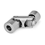 Steel Universal Joints with Friction Bearing, Single or Double Jointed