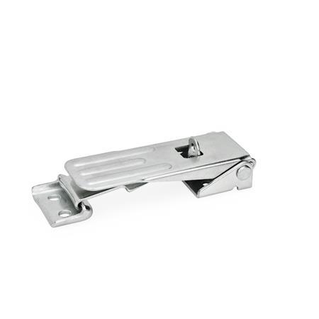 Clamp Size 100 Long 1000 Newton Holding Capacity JW Winco Series GN 831-NI Stainless Steel Toggle Latch with Adjustable Grip Type SV Metric Size 