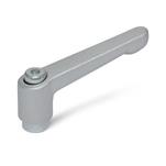 Zinc Die-Cast Adjustable Levers, Tapped Type, with Zinc Plated Steel Components