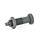 GN 613 Steel Indexing Plungers, with Plastic Knob, Non Lock-Out, with Fully Threaded Body Material: ST - Steel
Type: AK - With knob, with lock nut