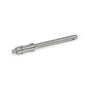 GN 113.30 Titanium Ball Lock Pins Type: M - With finger recess