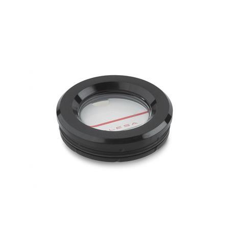Fluid Sight Glasses EN 545.2: Plastic, without Thread, Push-Fit Type