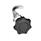 GN 115.8 Zinc Die-Cast Cam Latches with Hook, with Plastic Operating Elements Type: SG - With hand knob
Identification no.: 1 - Without latch bracket
Finish (Housing collar): CR - Chrome plated finish