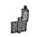 EN 239.4 Technopolymer Plastic Hinges with Integrated Switch, with Connector Plug Identification: SR - Bores for contersunk screw, switch right
Type: AS - Connector plug at the top