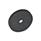 GN 51.4 Steel Retaining Magnets, Disk-Shaped, with Through Hole, with Rubber Jacket Color: SW - Black