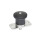 GN 822.12 Stainless Steel Mini Indexing Plungers, Lock-Out and Non Lock-Out, with Mounting Flange Type: B - Non lock-out, with plastic knob
