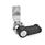 GN 115 Zinc Die-Cast Cam Latches, Chrome Plated Housing Collar, with Operating Elements Type: HG - With lever