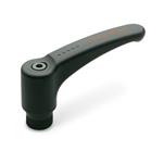 Technopolymer Plastic Safety Adjustable Levers, Ergostyle®, Tapped Type, with Steel Components