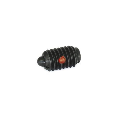  SPNL Steel Spring Plungers, with Steel Nose Pin, with Slot 