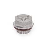 Stainless Steel AISI 316L Fluid Fill / Drain Plugs, with or without Symbol, Resistant up to 356 °F