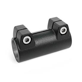 GN 242 Aluminum Tube Connectors Finish: SW - Black, RAL 9005, textured finish