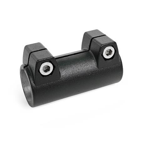 GN 242 Aluminum Tube Connectors Finish: SW - Black, RAL 9005, textured finish
