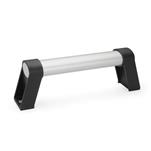 Aluminum Oval Tubular Handles, Zinc Die-Cast Handle Legs, Mounting from the Operator‘s Side