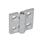 GN 237 Zinc Die-Cast or Aluminum Hinges, with Countersunk Bores or Threaded Studs Material: ZD - Zinc die-cast
Type: A - 2x2 bores for countersunk screws
Finish: SR - Silver, RAL 9006, textured finish