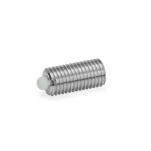 Stainless Steel Spring Plungers, with Stainless Steel / Plastic Nose Pin