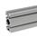 GN 10i Aluminum Profiles, i-Modular System, with Open Slots on All Sides, Profile Type Heavy Profile size: I-40808S
Finish: N - Anodized finish, natural color