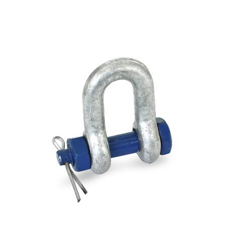 Lot De 8 Manilles D'ancrage Longues M5 En Acier Inoxydable 304 - Goupille à Vis, Charge Max 140 Kg - 6